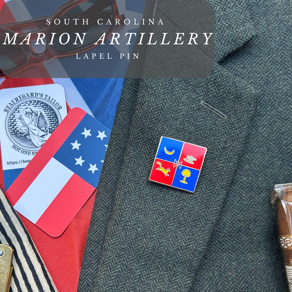 Marion Artillery - South Carolina Lapel pin