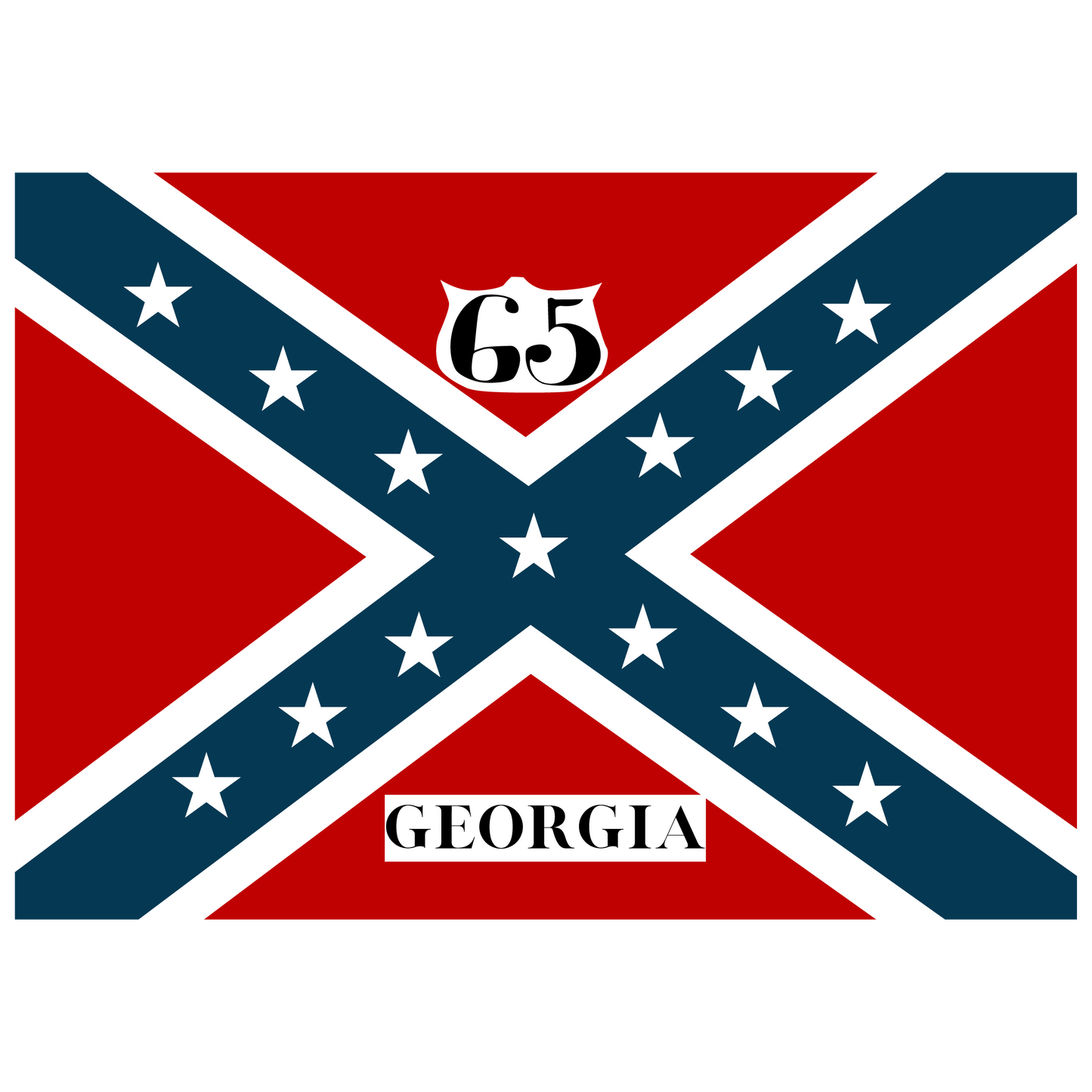 65th Georgia Infantry House Flag