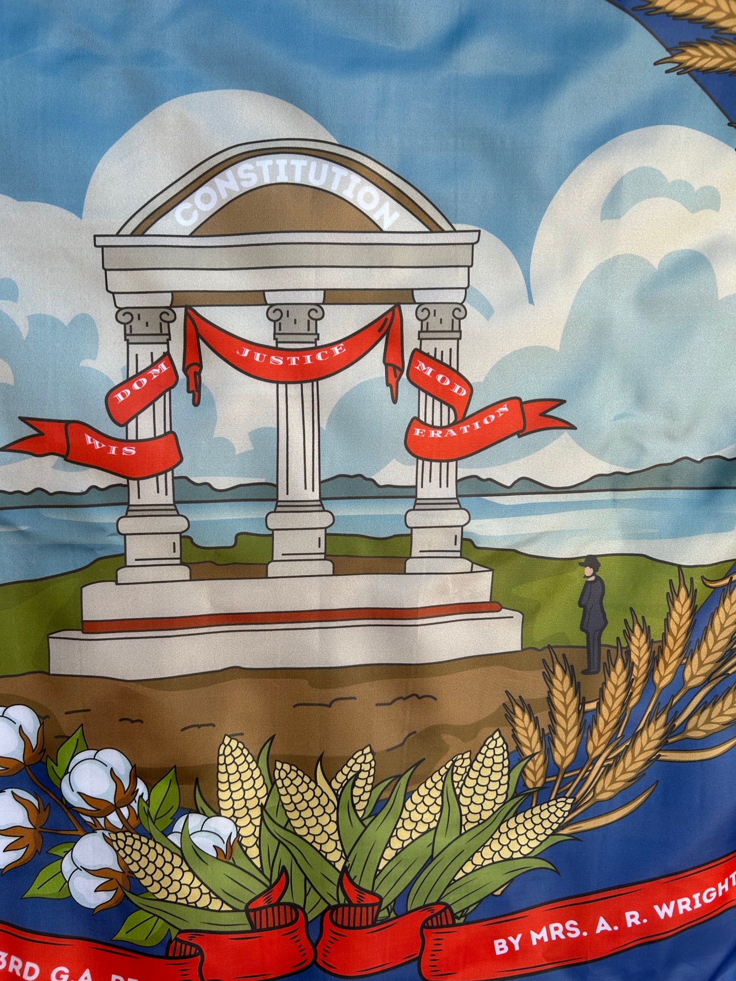 "Pro aris et focis" - "for hearth and home" - 3rd Georgia Regimental Flag