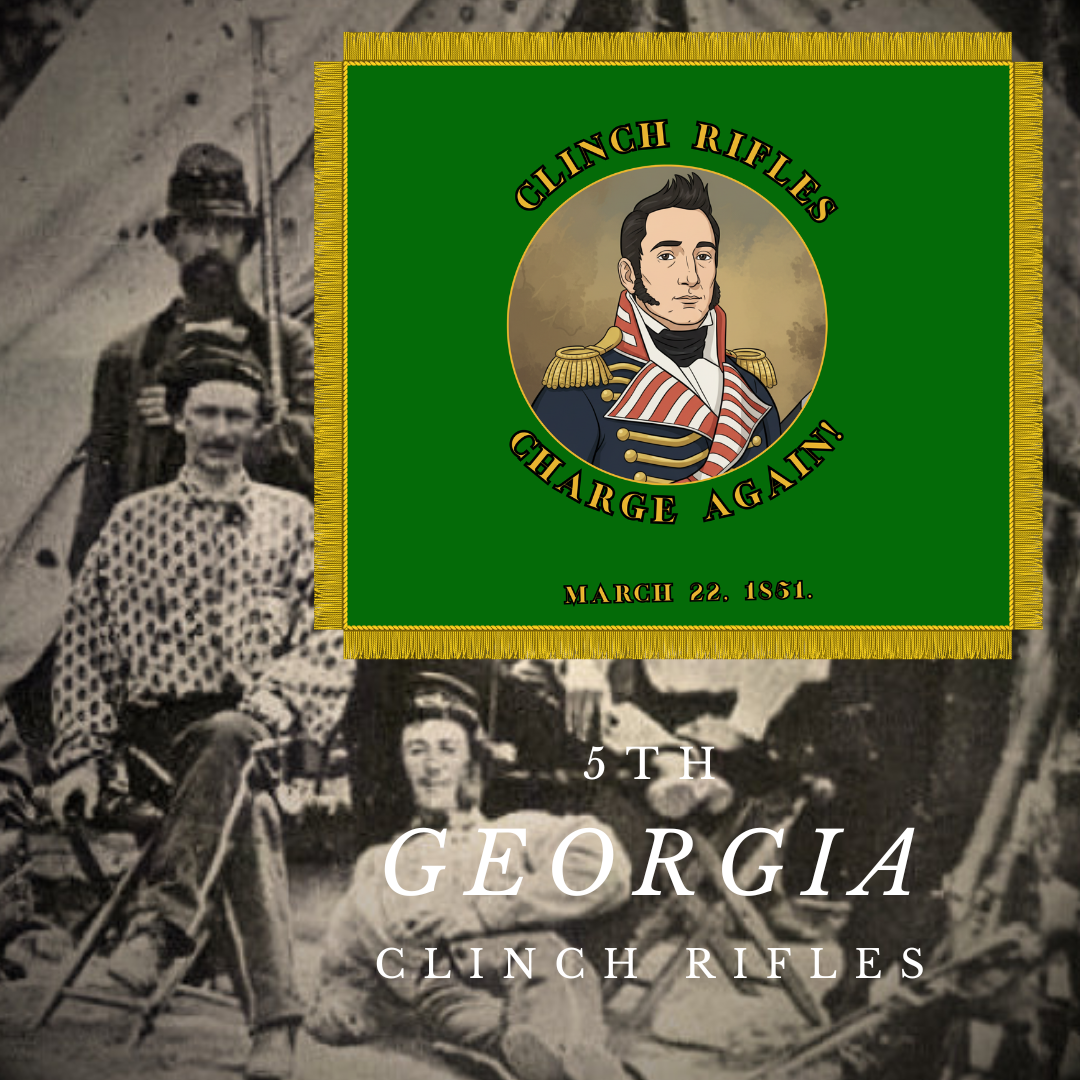 5th Georgia Infantry - Company A - Clinch Rifles Flag