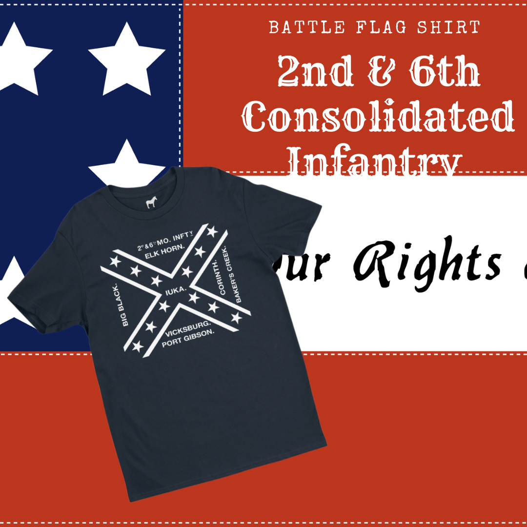 2nd and 6th Missouri Consolidated Infantry Flag Shirt