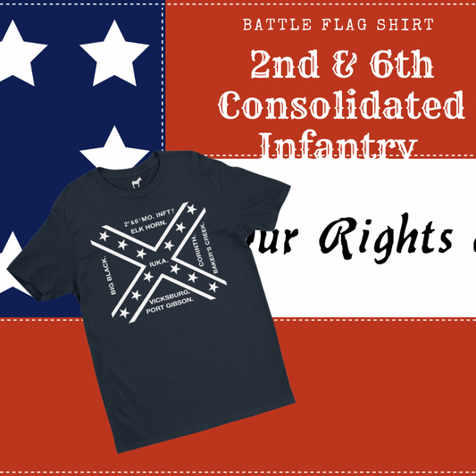 2nd and 6th Missouri Consolidated Infantry Flag Shirt