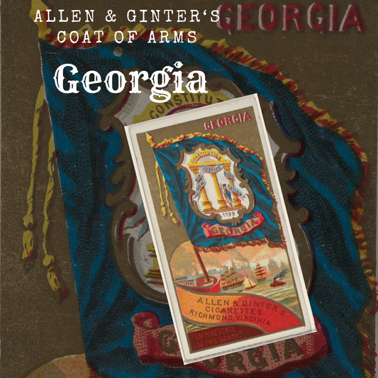 Richmond Virginia - Allen & Ginter's Georgia Coat of Arms Stickers