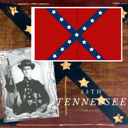 55th Tennessee Infantry Flag Stickers/Magnets