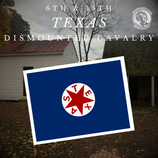 6th and 15th Texas Dismounted Hardee Flag Sticker