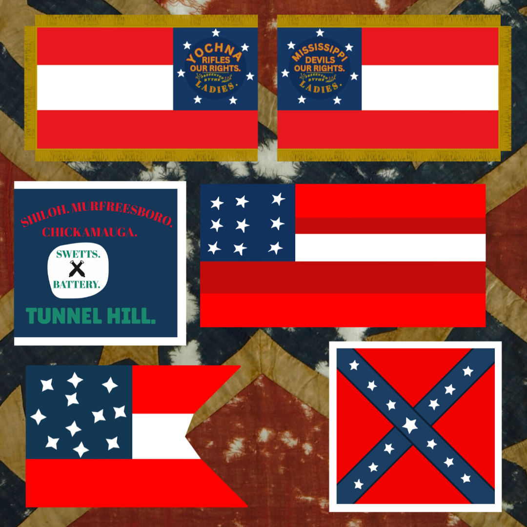 Mississippi Battle Flag Sticker Set