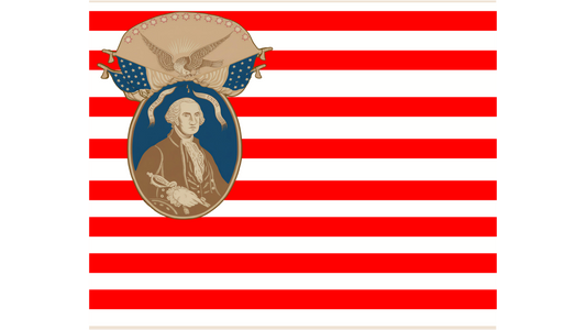 George Washington - Know Nothing Party Flag Stickers/Magnets