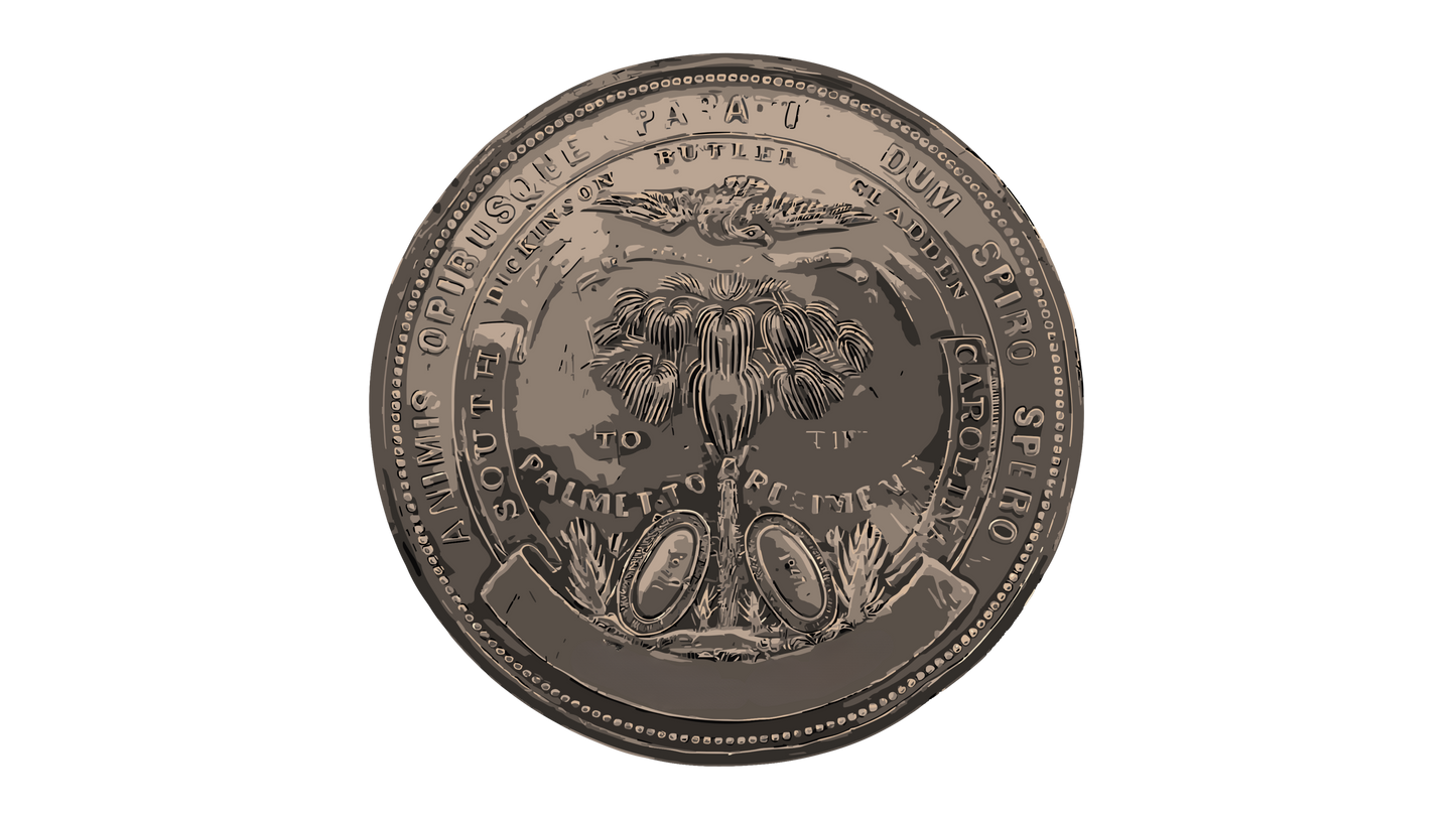 Palmetto Regiment Mexican American War Medal Stickers/Magnet
