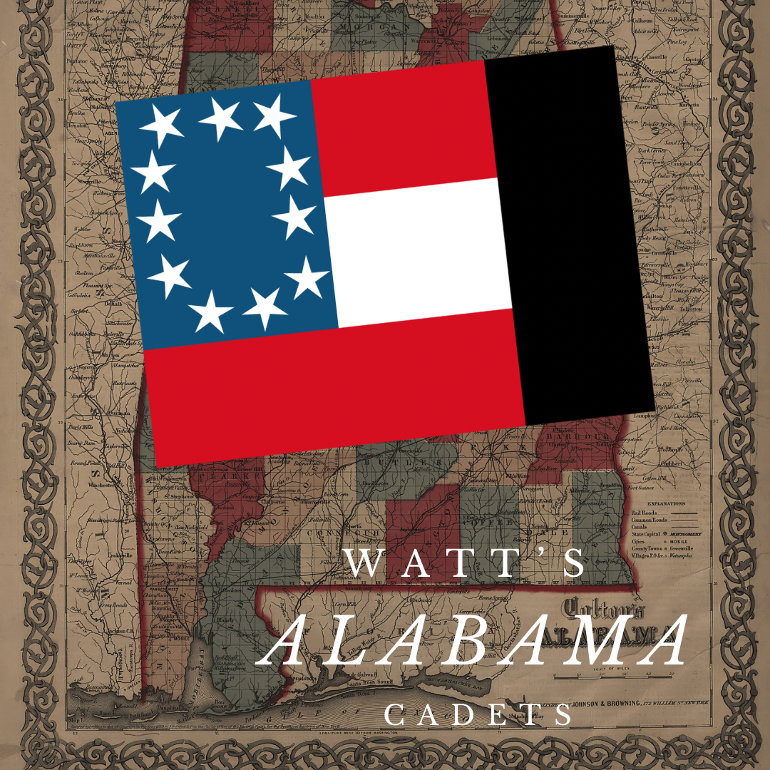 Watt's Alabama Cadets Flag Stickers