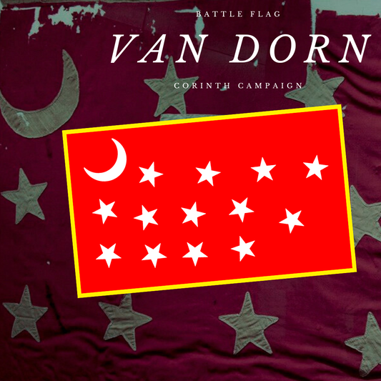 Van Dorn Battle Flag Stickers/Magnet