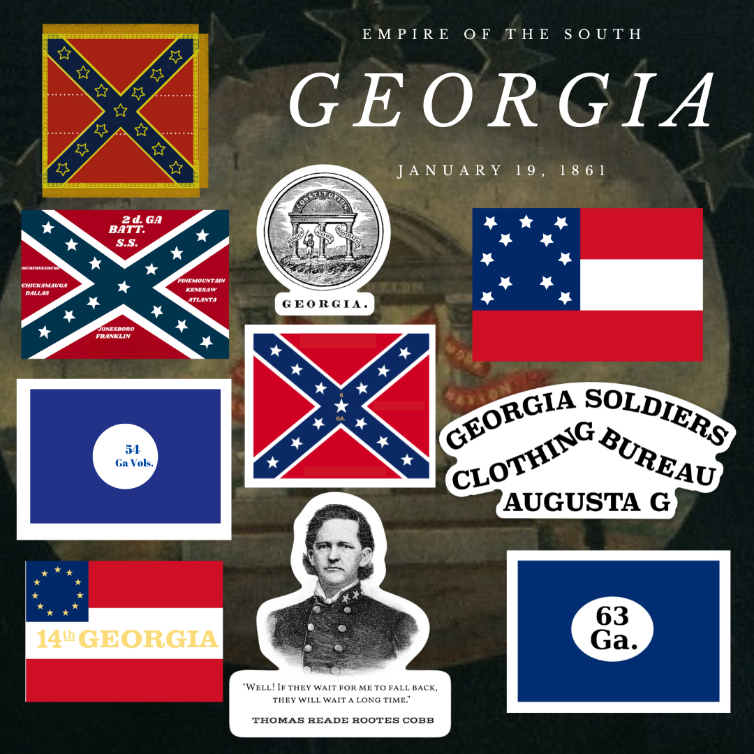 "Empire of the South" - Georgia Sticker Set