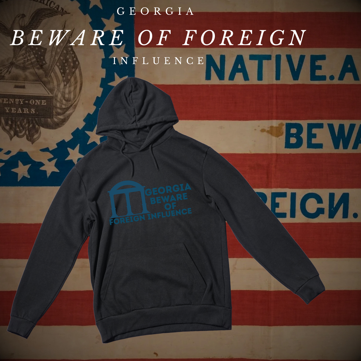 "Georgia Beware of Foreign Influence" Hoodie