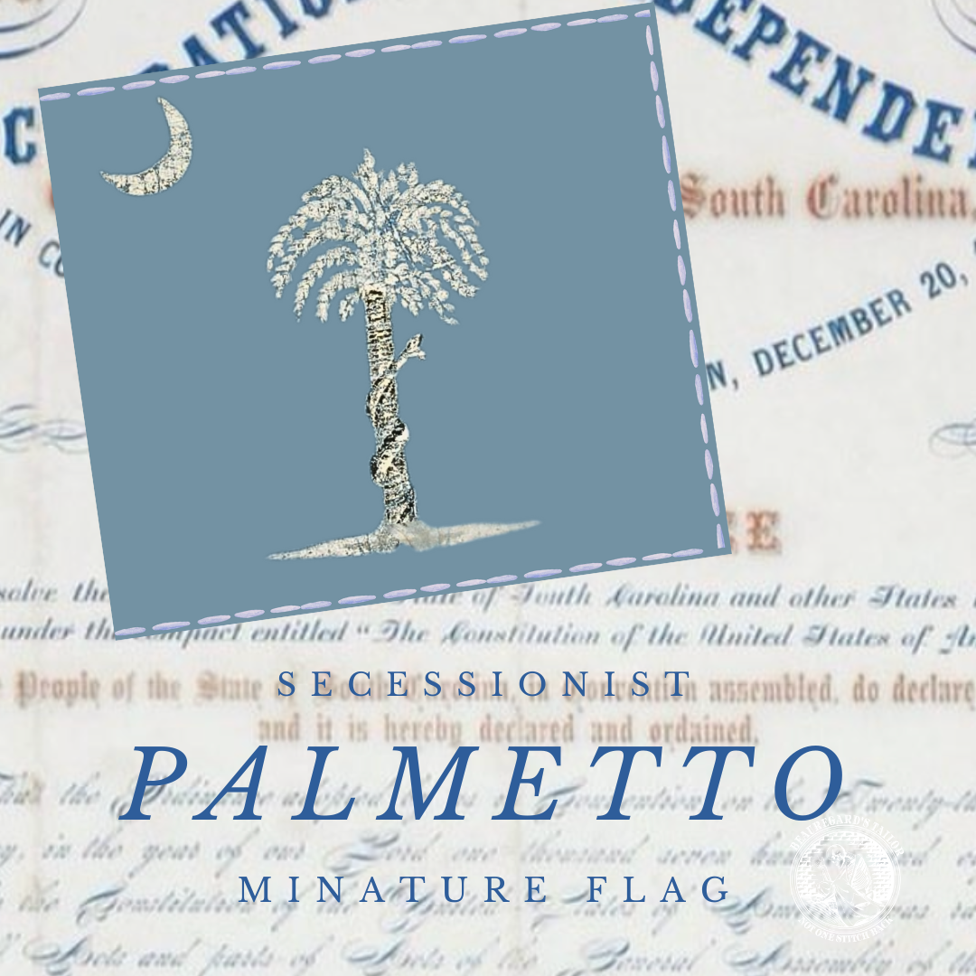 Palmetto Defender Secession Flag Miniature Flag Stickers