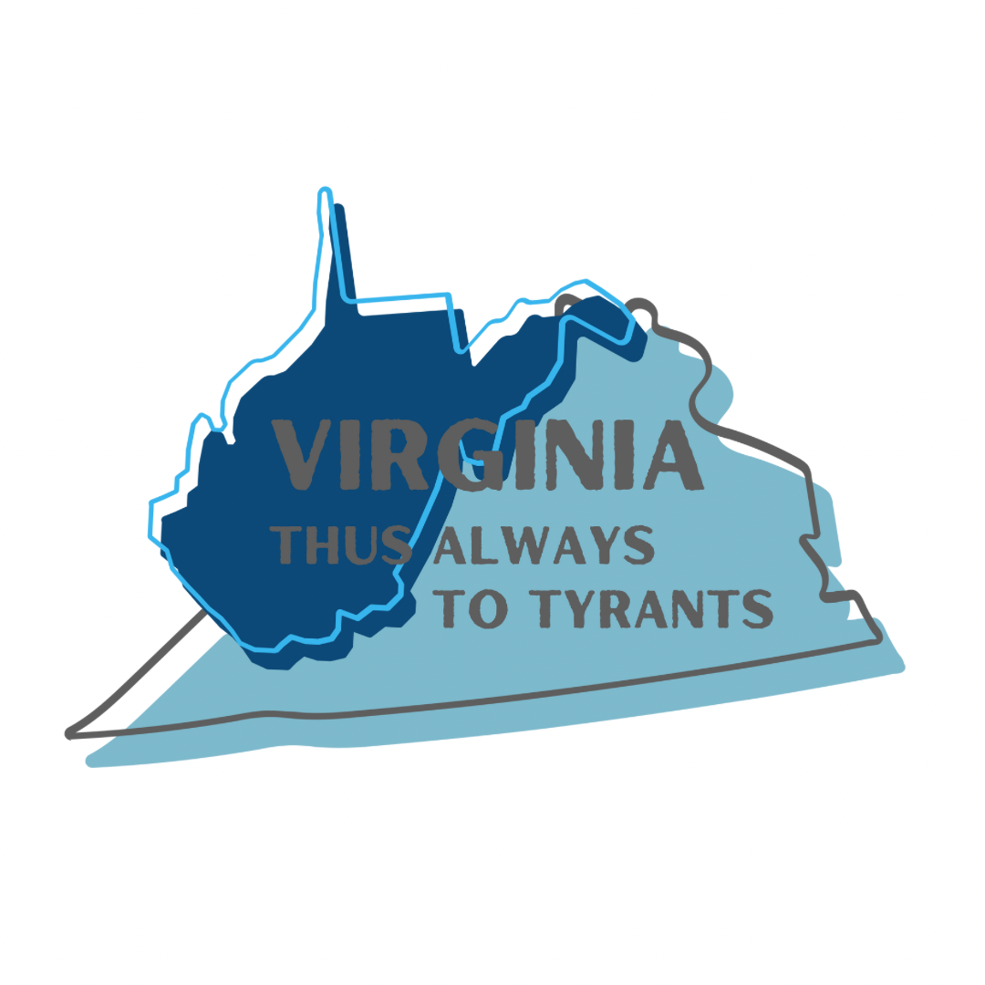 "Thus always to tyrants" Virginia Stickers