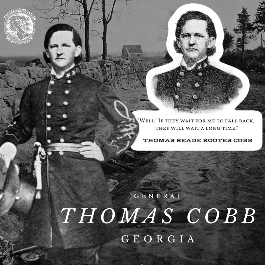 Thomas R R. Cobb Thomas Reade Rootes Cobb Sticker – Beauregard's Tailor