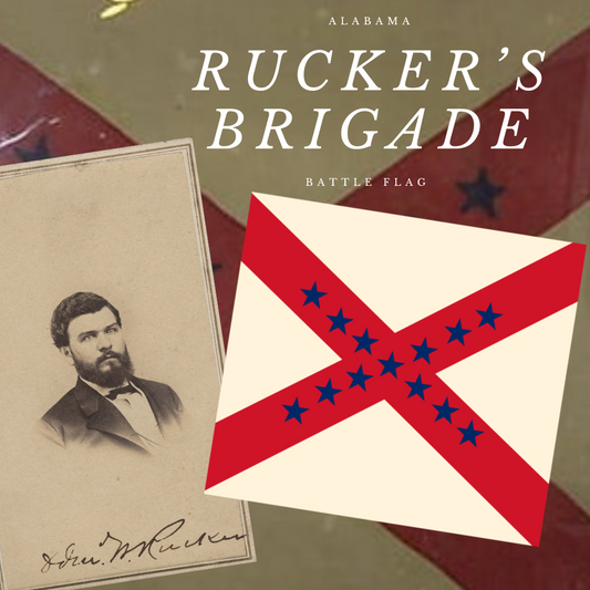 Rucker's Brigade Flag Stickers