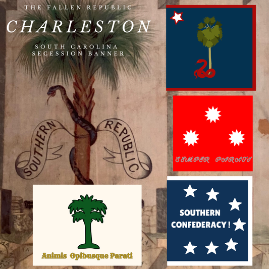 Charleston Secession Flag Stickers/Magnets
