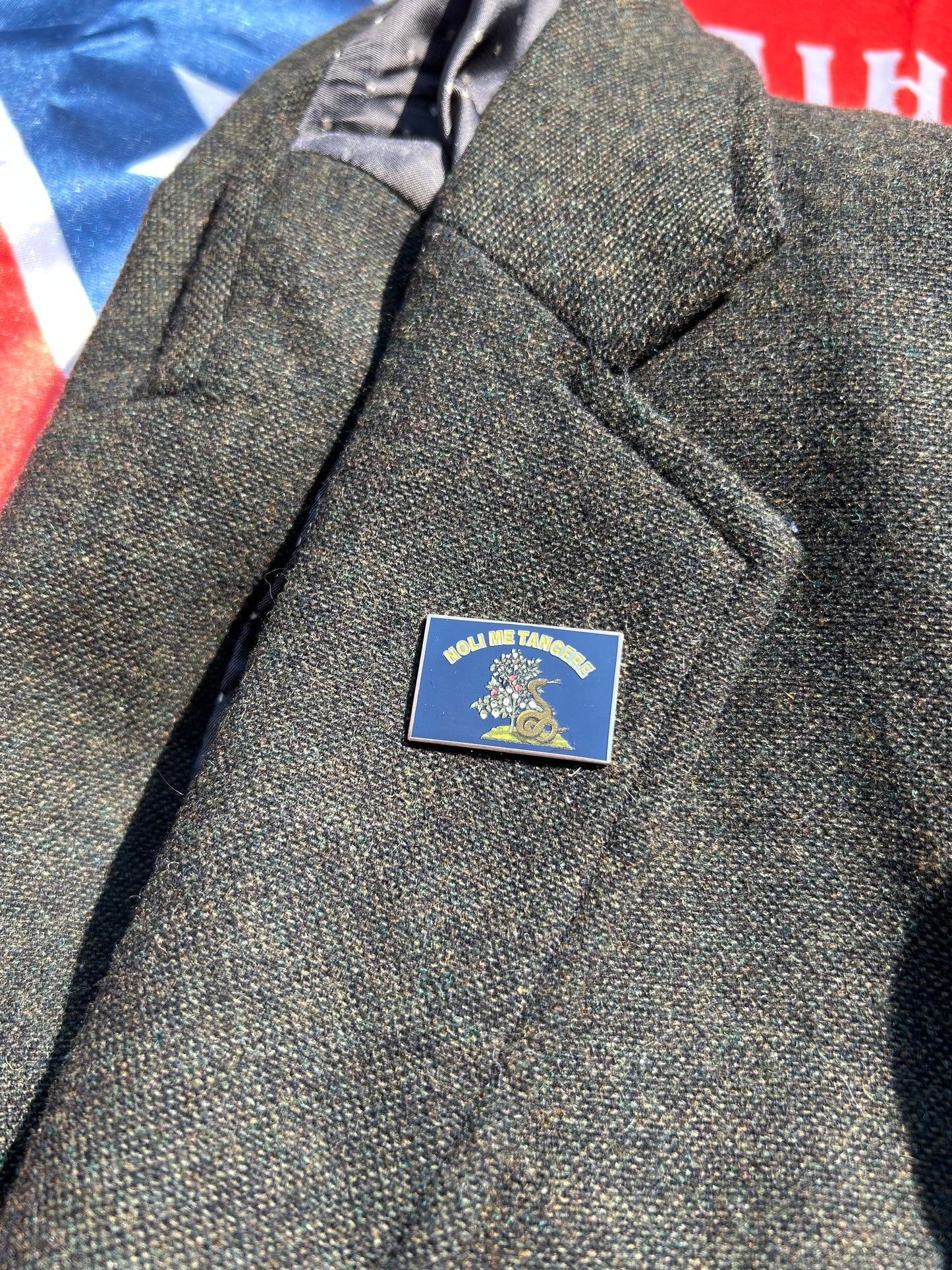 "Touch me not" 1st Alabama Flag Lapel Pin