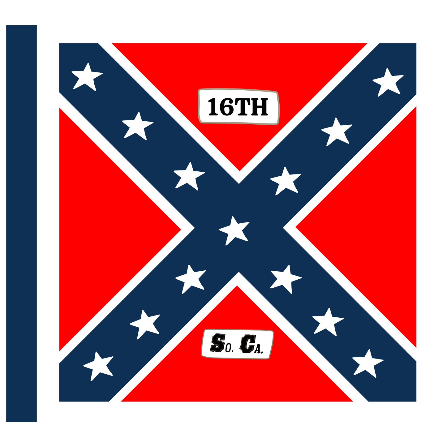 "Greenville Boys" 16th South Carolina Flag Sticker