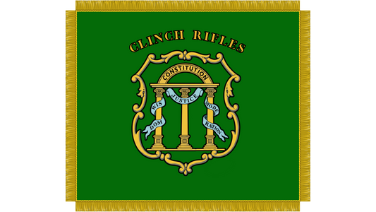 5th Georgia Infantry - Company A - Clinch Rifles Flag Stickers/Magnet