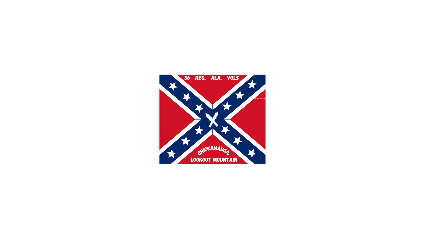 36th Alabama Regimental Colors Stickers