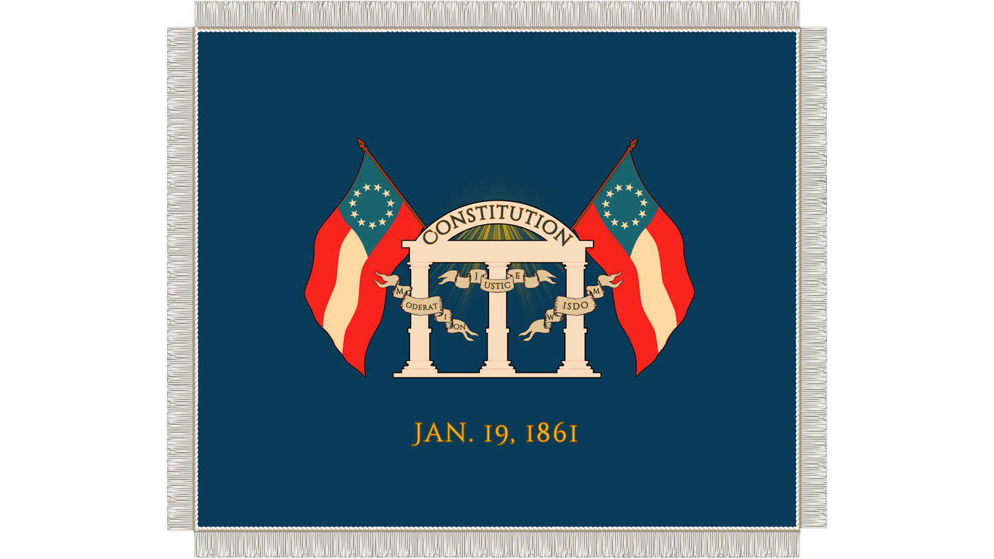 Macon Volunteers - Company B - 2nd Georgia Battalion Flag