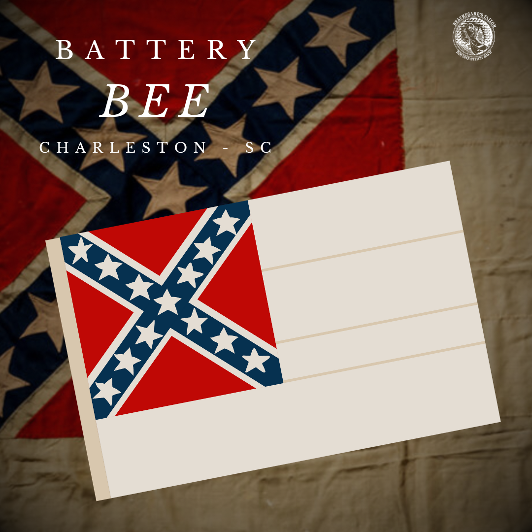 Battery Bee - Charleston 2nd National Flag Stickers