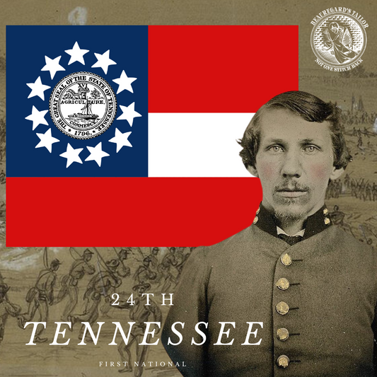 24th Tennessee 1st National House Flag