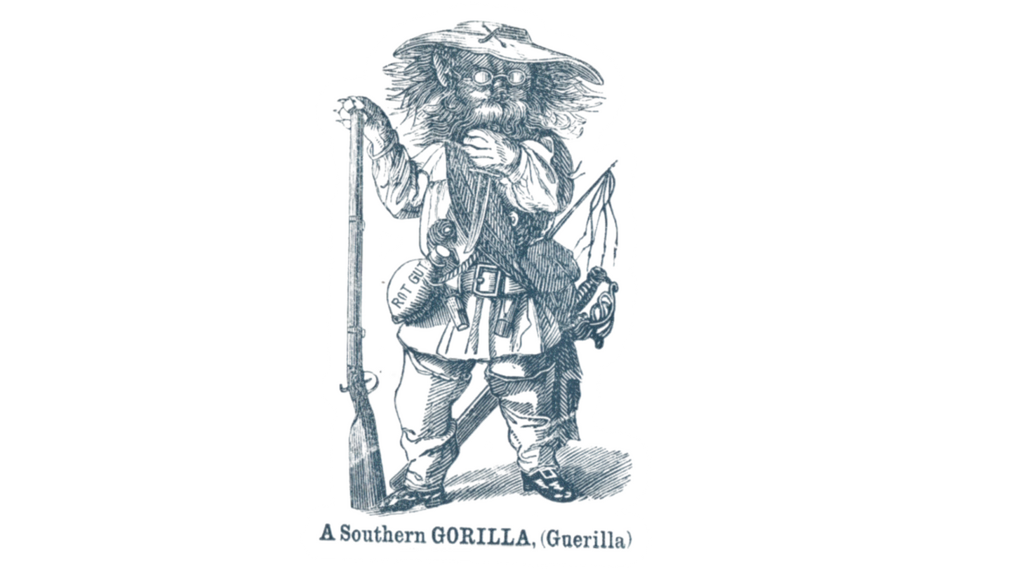 Missouri Guerrilla Cartoon Stickers/Magnet