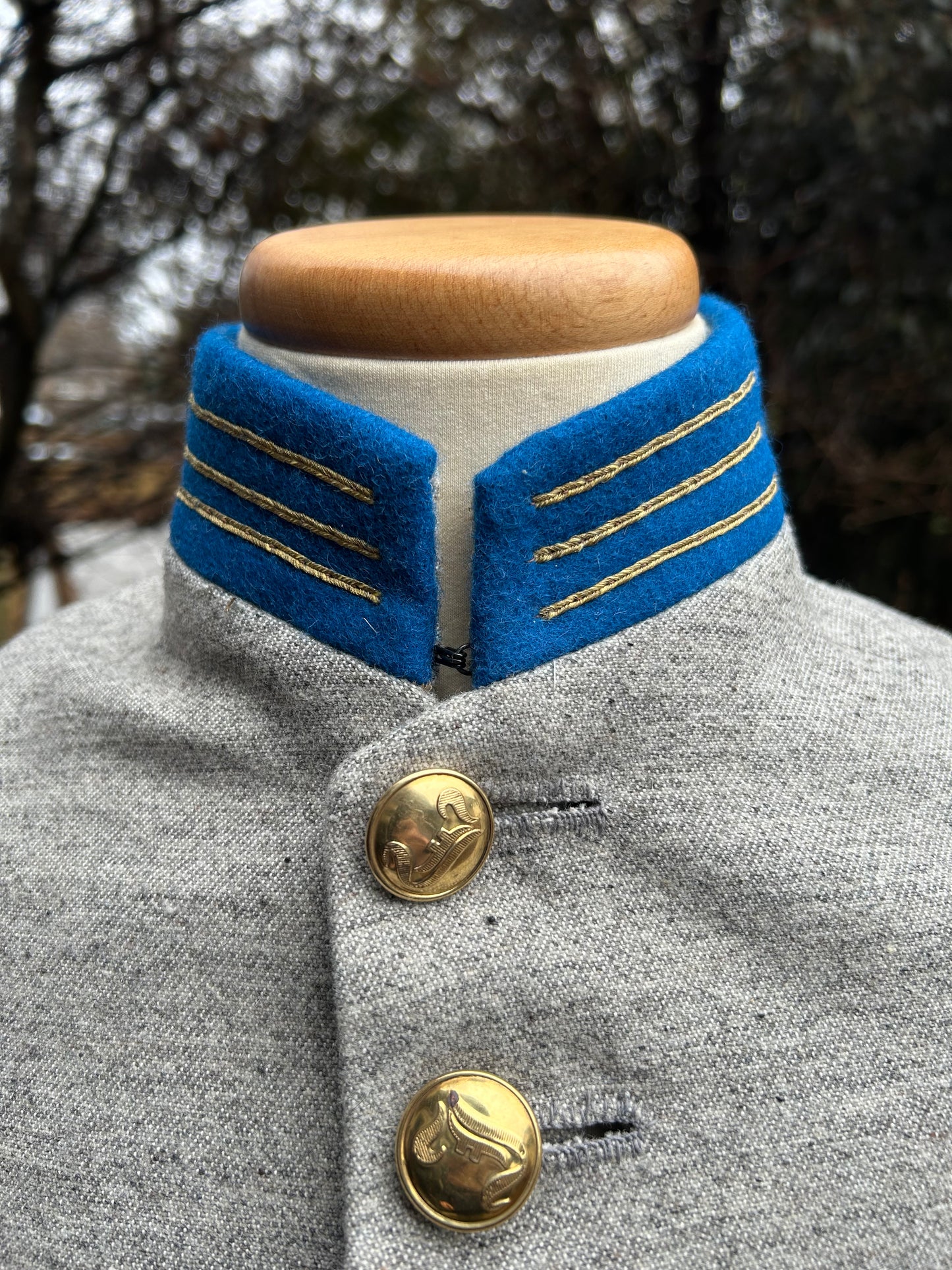 Confederate Officer Frock Coat - Single Breasted