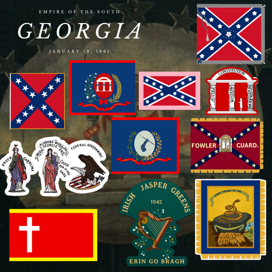 "Empire of the South" - Georgia Sticker Set