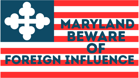 "Maryland Beware of Foreign Influence" Sticker/Magnet