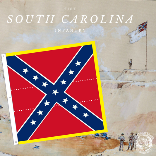 21st South Carolina Battle Flag House Flag