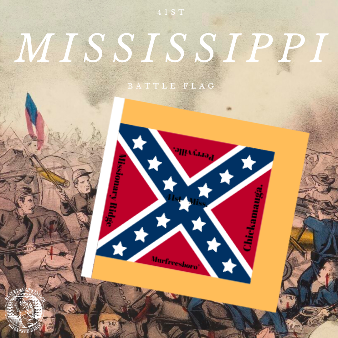 41st Mississippi Regimental Colors Stickers
