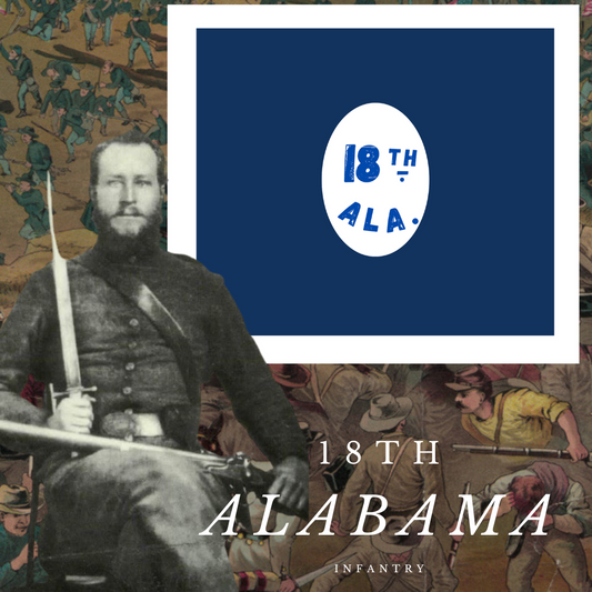 18th Alabama Hardee Flag Stickers