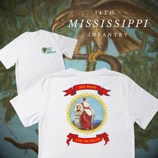 4th Mississippi Infantry - Company A - Shubuta Rifles Flag Shirt