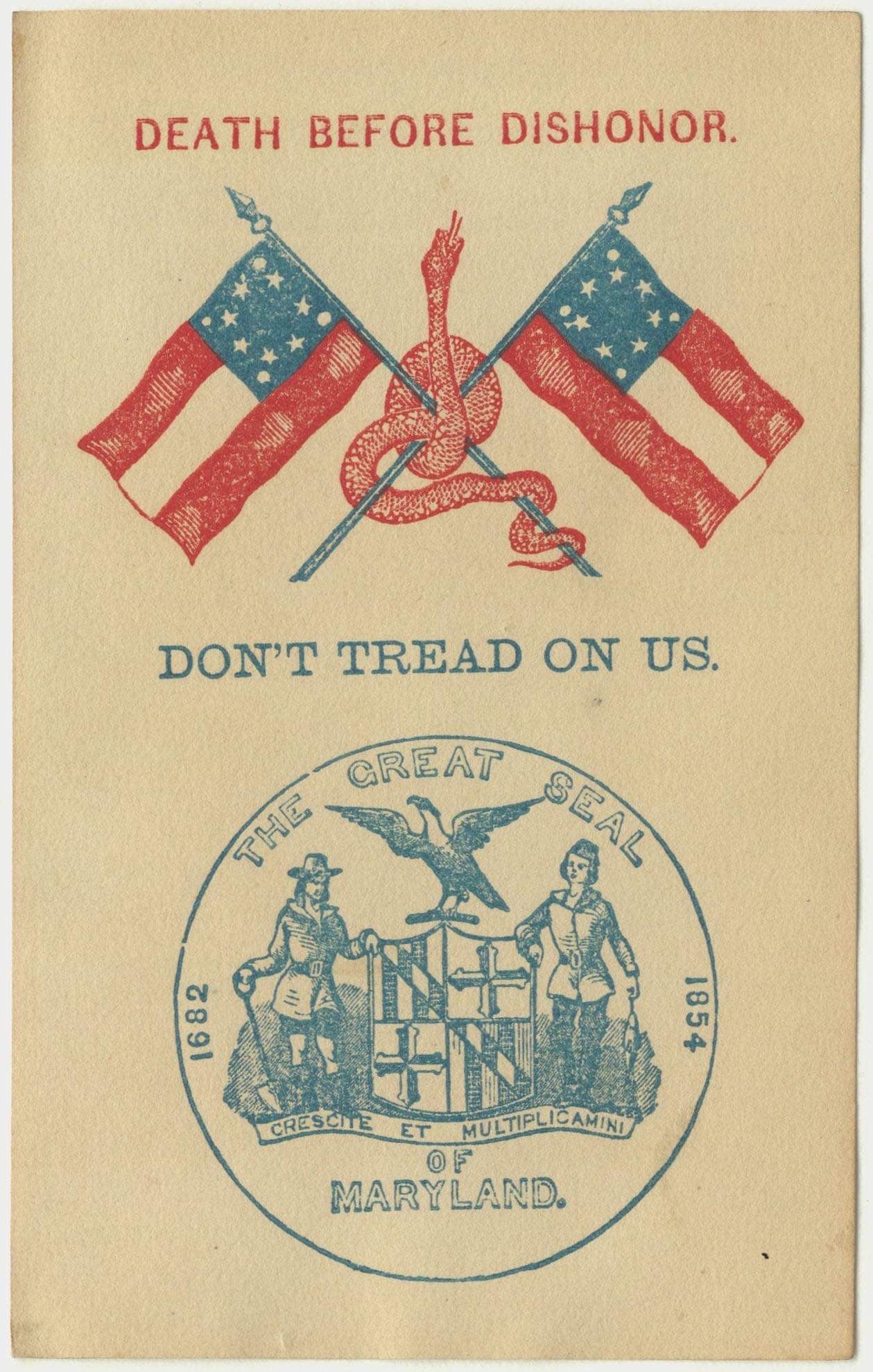 "Don't Tread On Us" Confederate Magnet