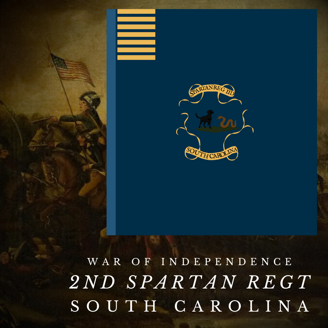 2nd Spartan Militia Regiment - South Carolina Flag Stickers/Magnet