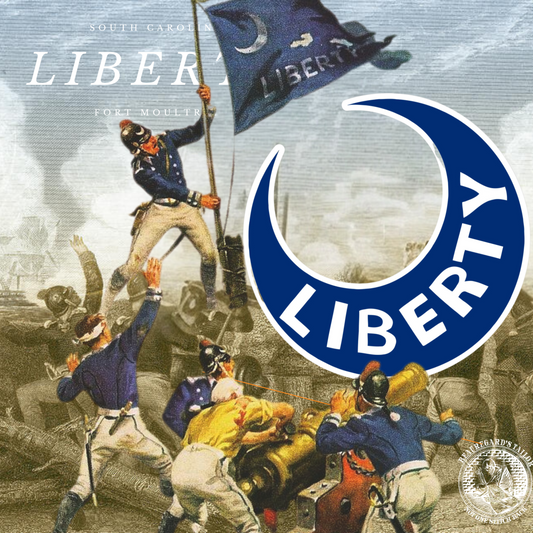 Fort Moultrie Liberty Flag Large Magnet/Bumper Sticker
