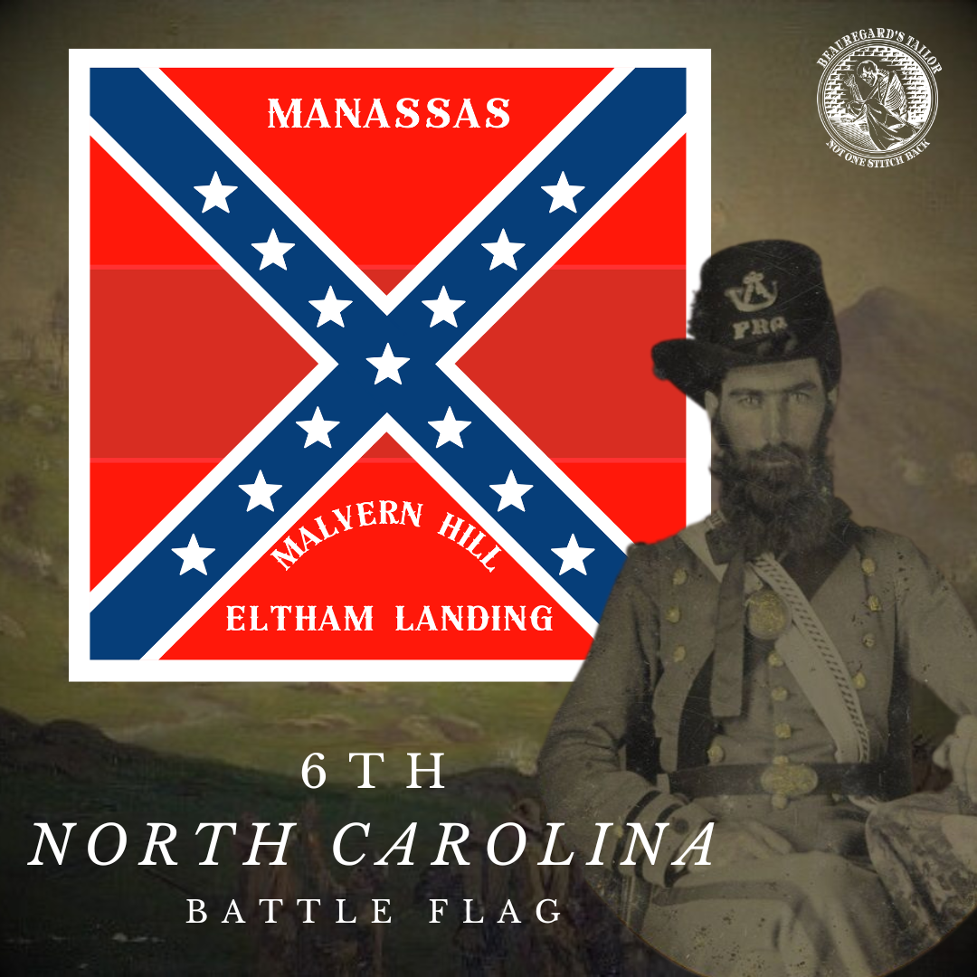 6th North Carolina Flag Stickers