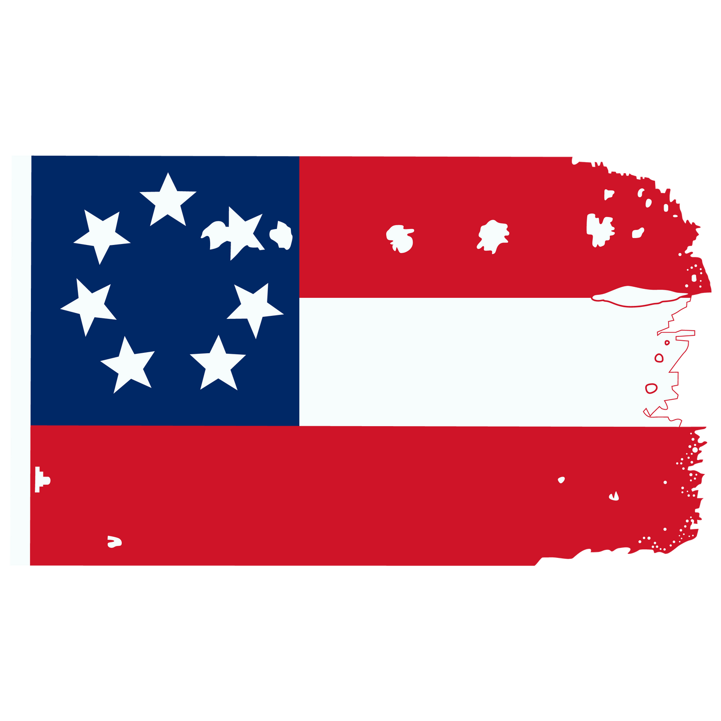 Fort Sumter First National Flag Stickers/Magnet