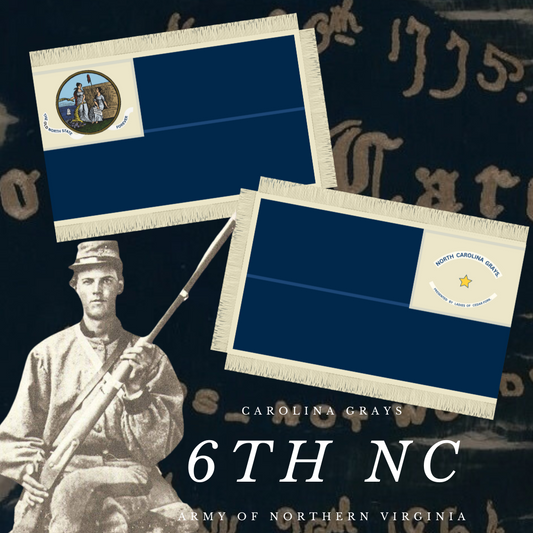 North Carolina Grays - Company I - 6th North Carolina Flag Stickers