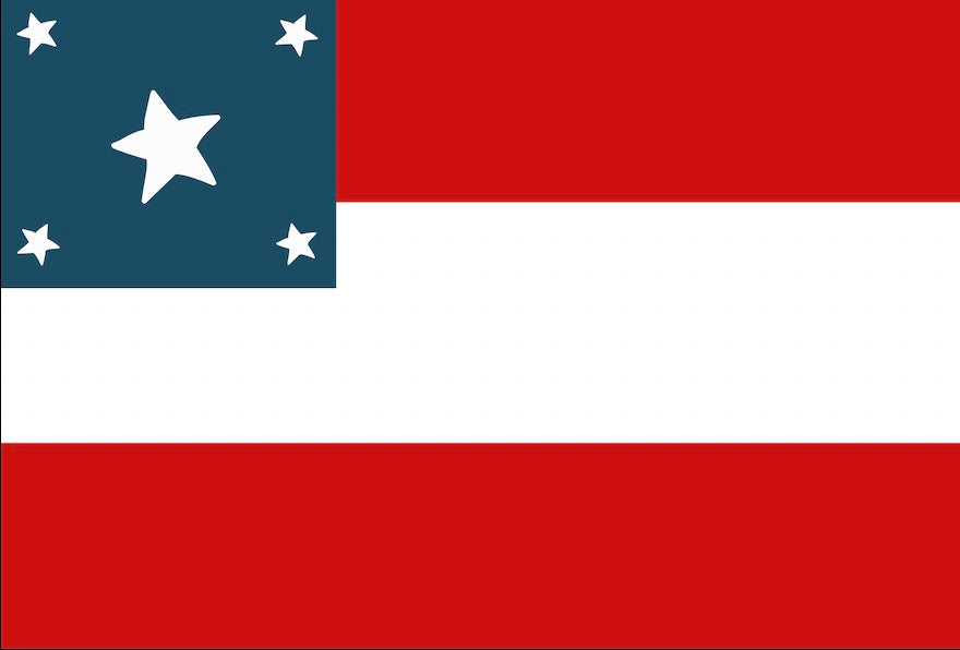 "Chickamauga" 1st National Flag Stickers/Magnets