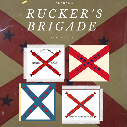 Rucker's Brigade Flag Sticker Set