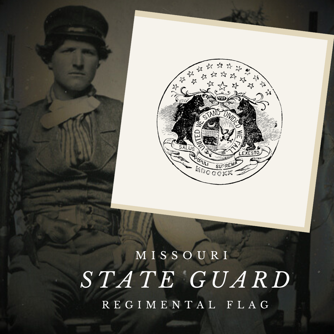 M. Jeff Thompson Missouri State Guard Flag Stickers/Magnet