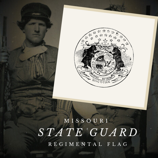 M. Jeff Thompson Missouri State Guard Flag Stickers/Magnet