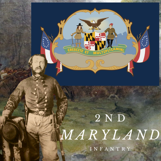2nd Maryland Infantry State Flag Sticker/Magnet