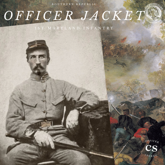 Confederate Officers Jacket - Austrian Braid and Breast Pockets