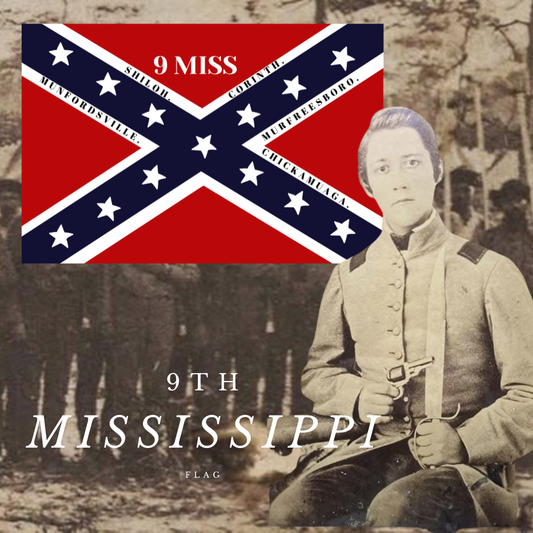 9th Mississippi Army of Tennessee Flag Stickers