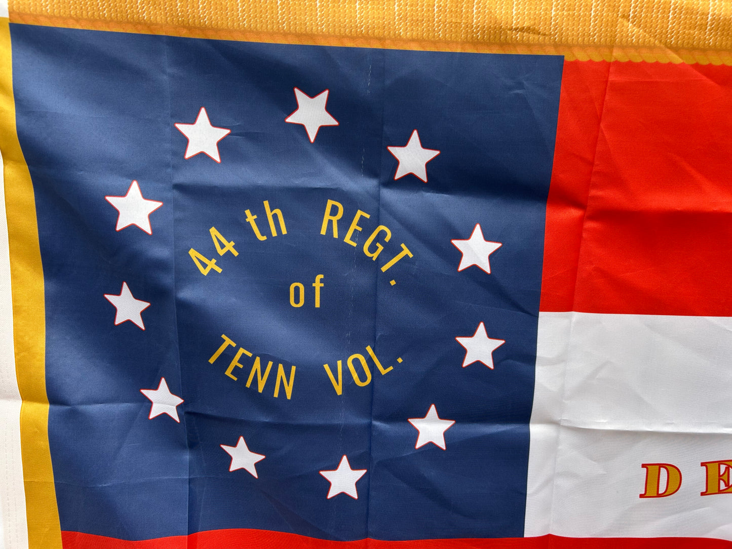 "Death to Invaders" 44th Tennessee 1st National House Flag